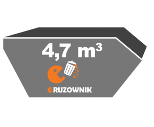 Kontener na śmieci - 4,7 m<sup>3</sup> - 430 zł