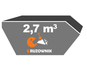 Kontener na ziemię - 2,7 m3