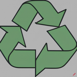 zielony symbol recyclingu