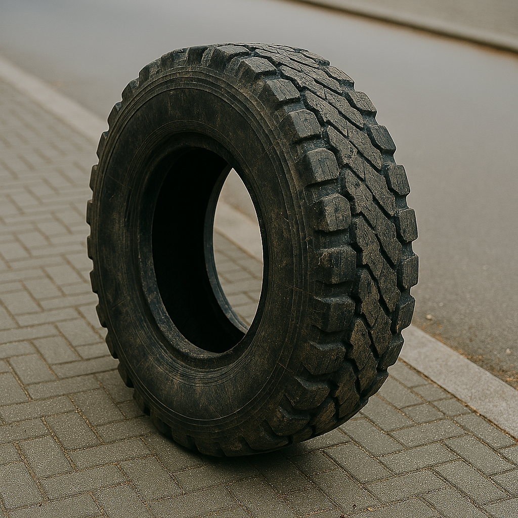 Duża opona od ciężarówki