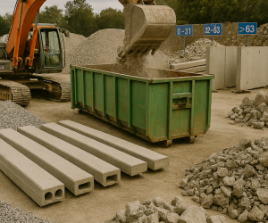 Beton na placu budowy